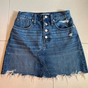 Madewell jean skirt NWT